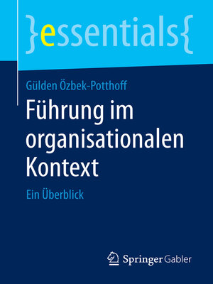 cover image of Führung im organisationalen Kontext